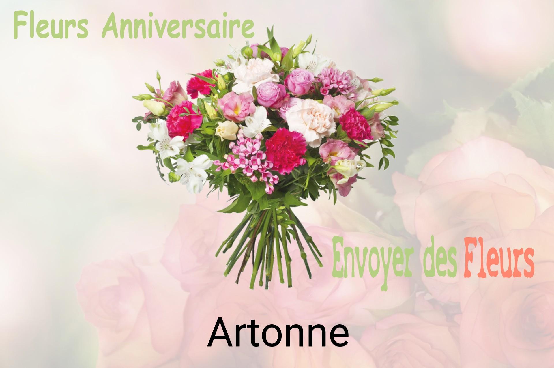 Bouquet de fleurs d’anniversaire livré à Artonne